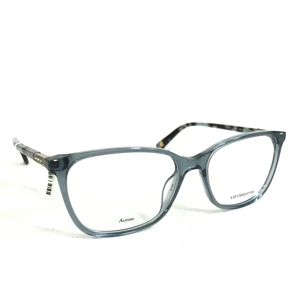 Liz Claiborne Eyeglasses Frames L657 E1N Clear Blue Brown Tortoise 52-16-135